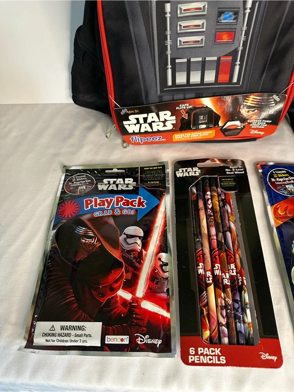 Star Wars Darth Vader Flipeez Lunch Bag, Water Bottle, Activity Sets and Pencils